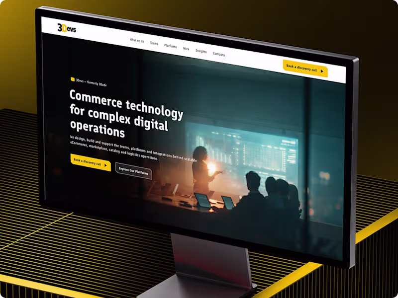 Cover image for 3Devs: Commerce Technology Web System & Art Direction
