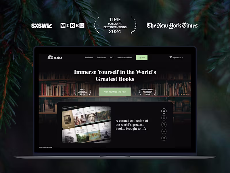 Cover image for Rebind – Digital Reading, Powered by The New York Times