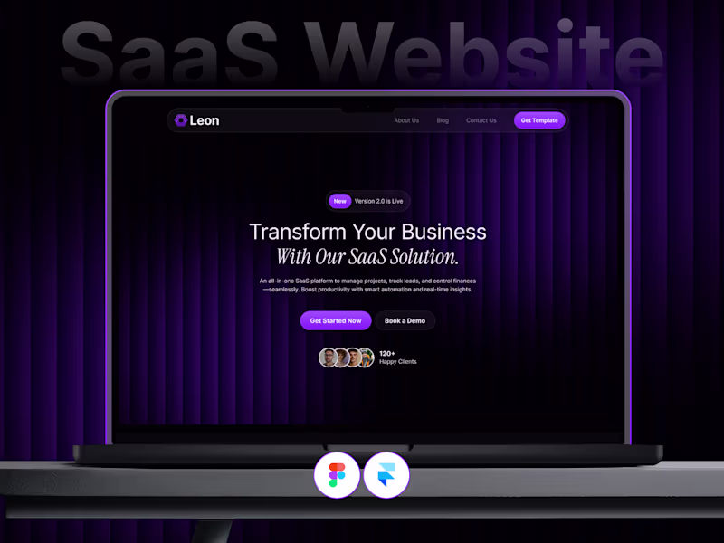 Cover image for Leon – SaaS Website Framer Template
