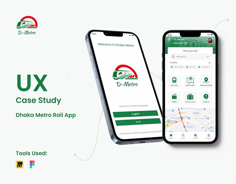 Cover image for UX Case Study Dhaka Metro Rail App