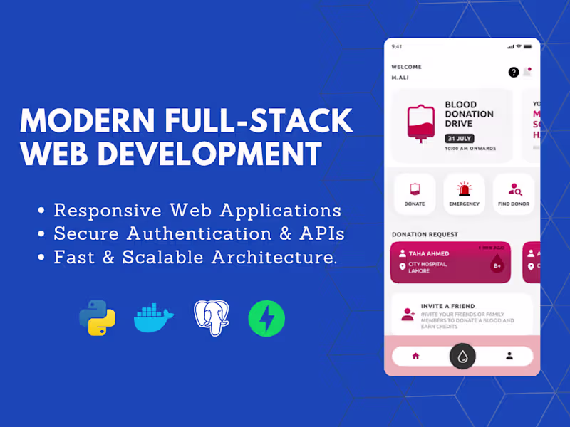Cover image for Full-Stack Web Application Development
