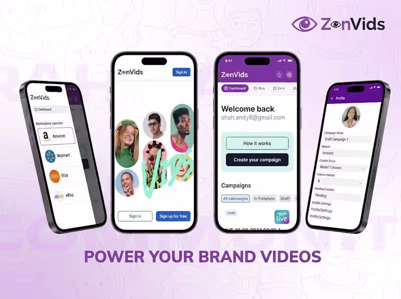 Cover image for ZonVids: Video creating platform
◆ Context