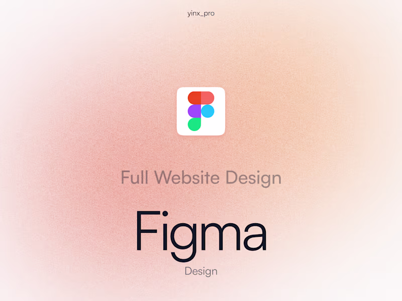 Cover image for Figma, Full Website Design
