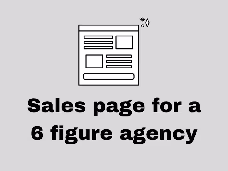 Cover image for Sales Page 