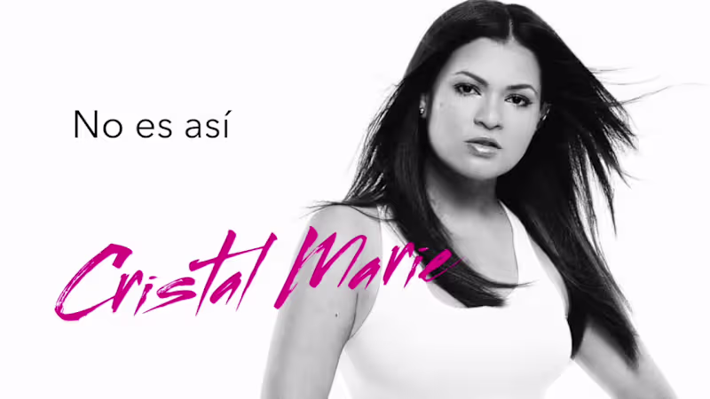 Cover image for Cristal Marie - No es así - Produced by Marialicia Leon