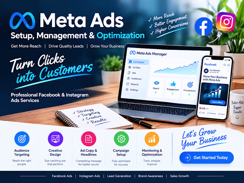 Cover image for Meta Ads Campaign Setup & Management