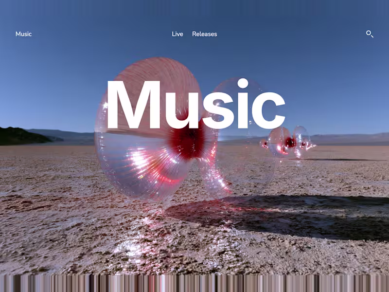 Cover image for Music and DJ websites, 2 designs