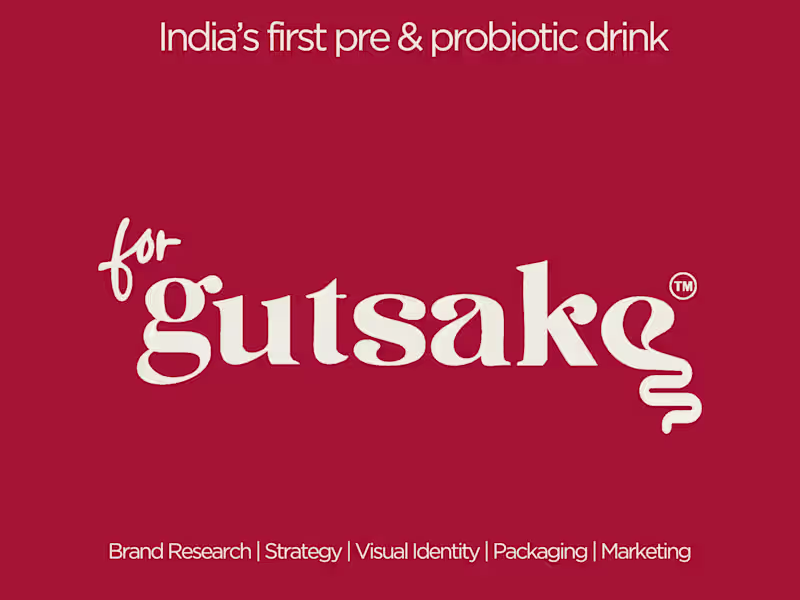 Cover image for Gutsake: Brand Research| Identity Design | Packaging | Marketing