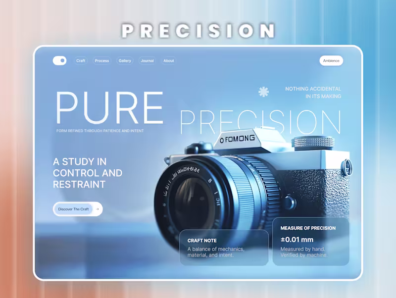 Cover image for Precision — A Study in Control & Restraint