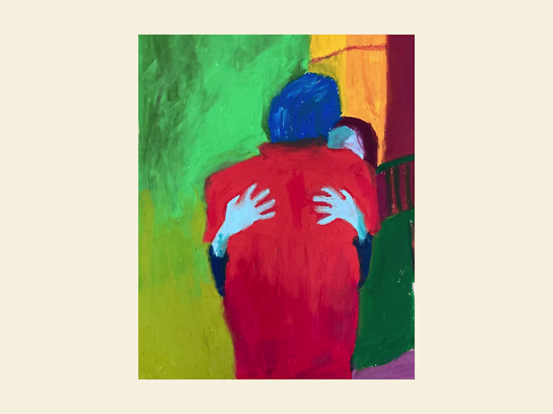 Cover image for Oil pastel on paper ·