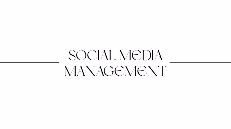 Cover image for Social Media Management