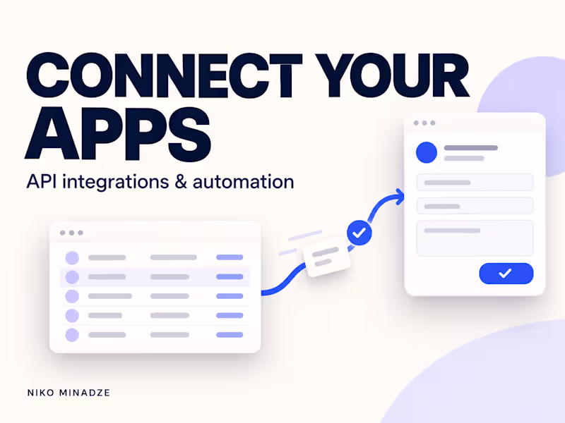 Cover image for API Integrations & Workflow Automation