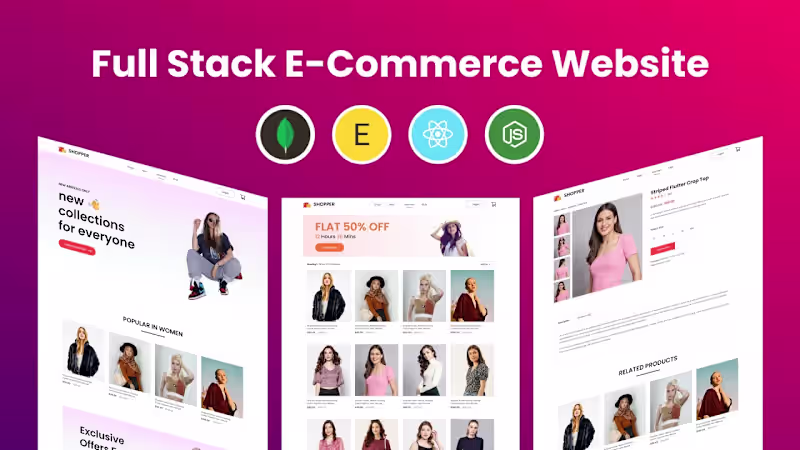 Cover image for  Full Stack Web Application Development