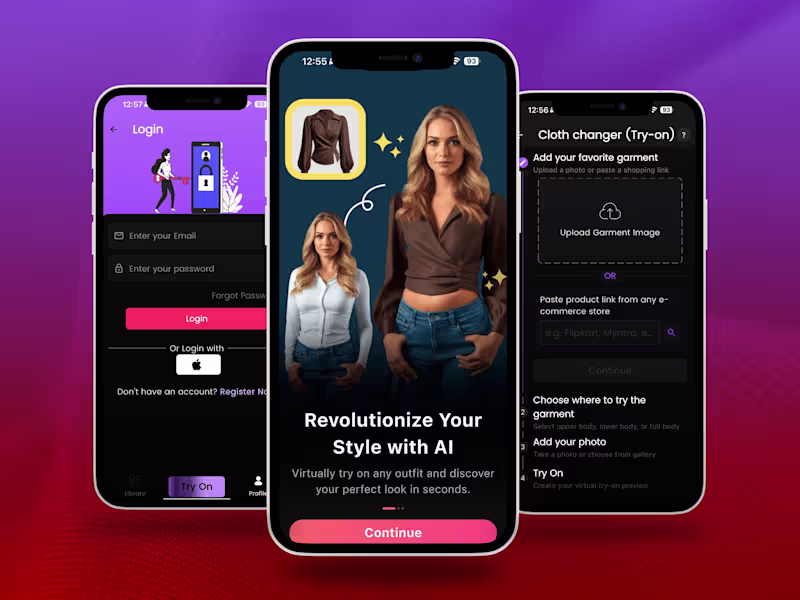 Cover image for AI Virtual Try-On Fashion App Case Study