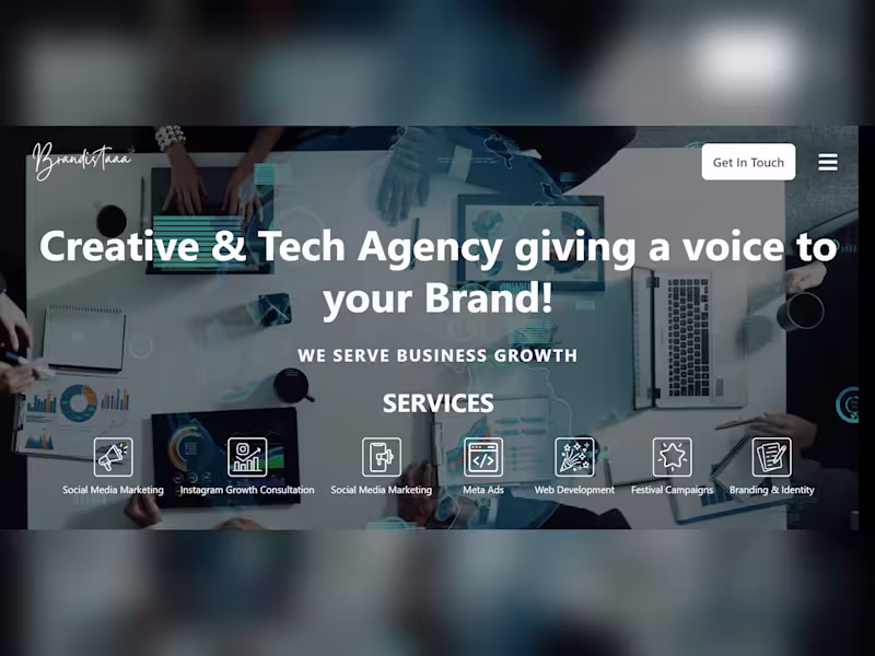 Cover image for Brandistaa — Brand Agency Website