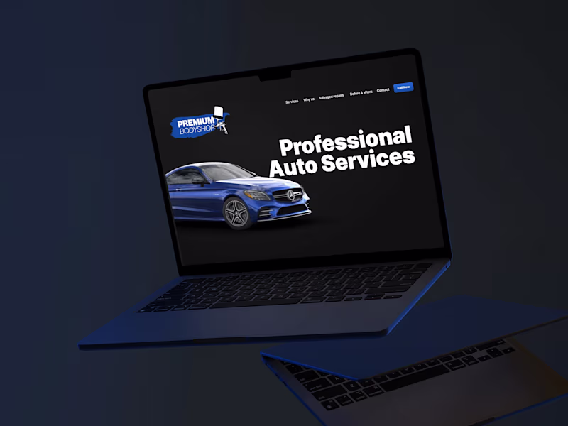 Cover image for Un landing page ultra-moderne pour Premium Bodyshop