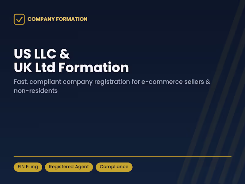 Cover image for US LLC & UK Ltd Formation