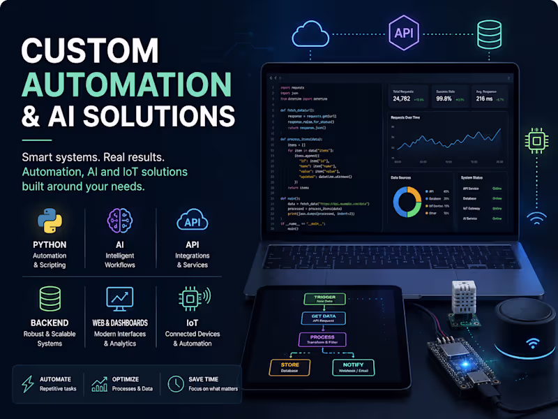 Cover image for Custom Automation & AI Solutions