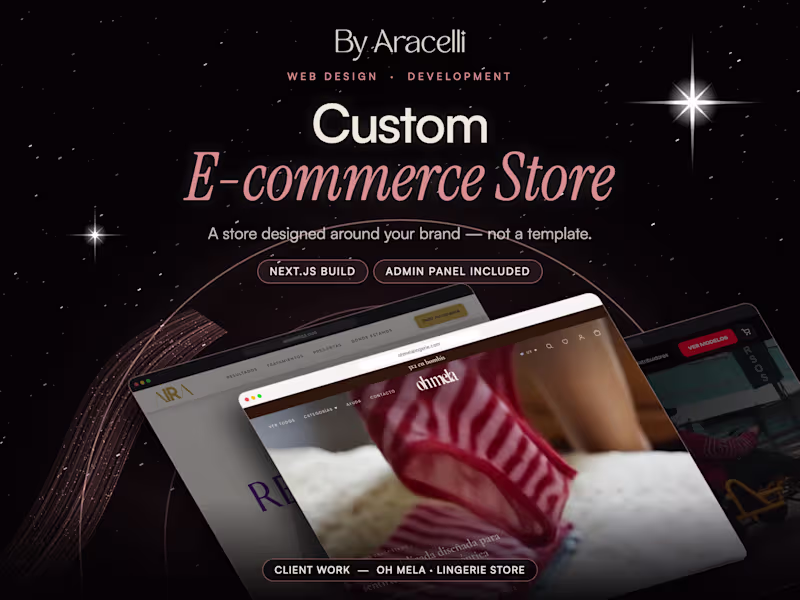 Cover image for Custom E-commerce Store with Admin Panel