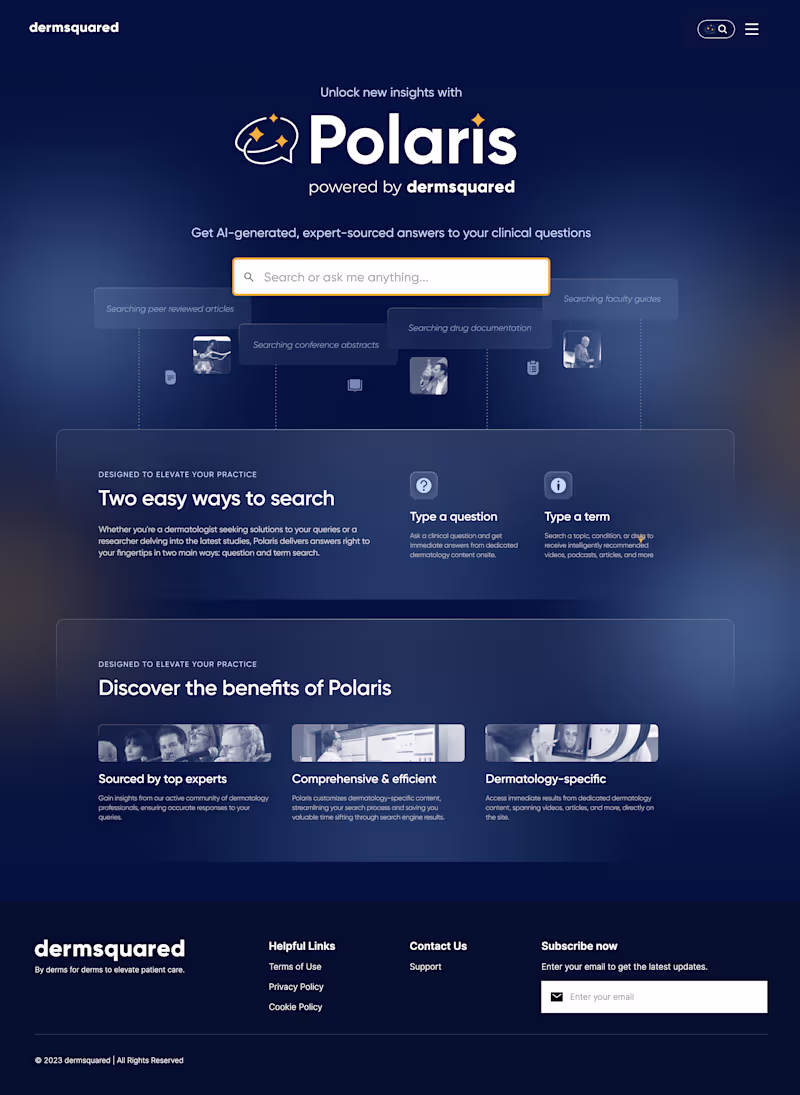 Cover image for Brand System, Collateral and Conference Branding for Dermsquared
