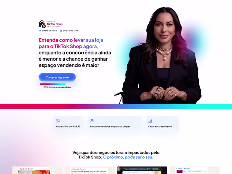 Cover image for Webdesign landing page for course