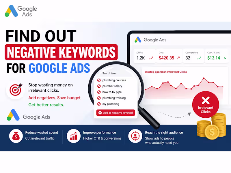 Cover image for Google Ads negative keywords from your search terms