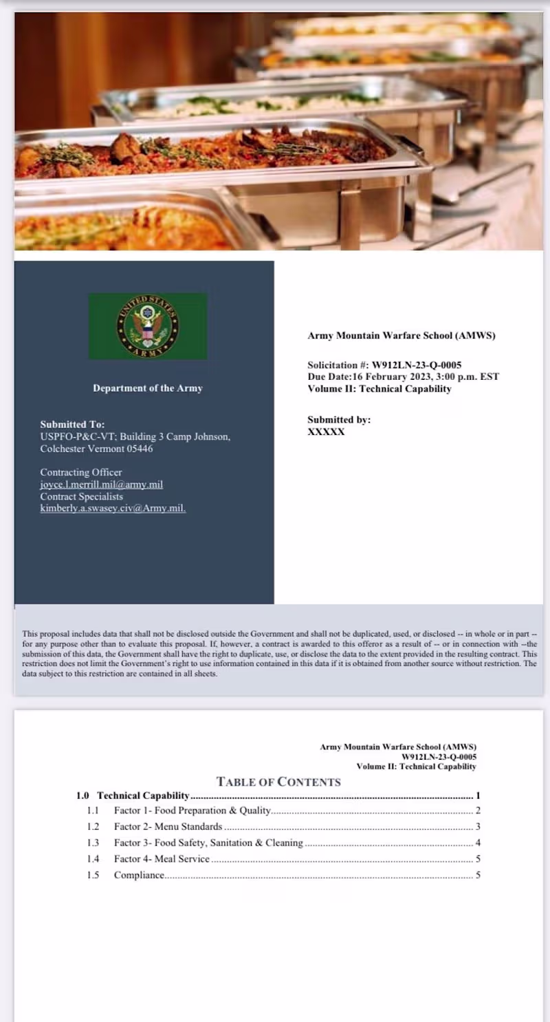 Cover image for Technical Proposal