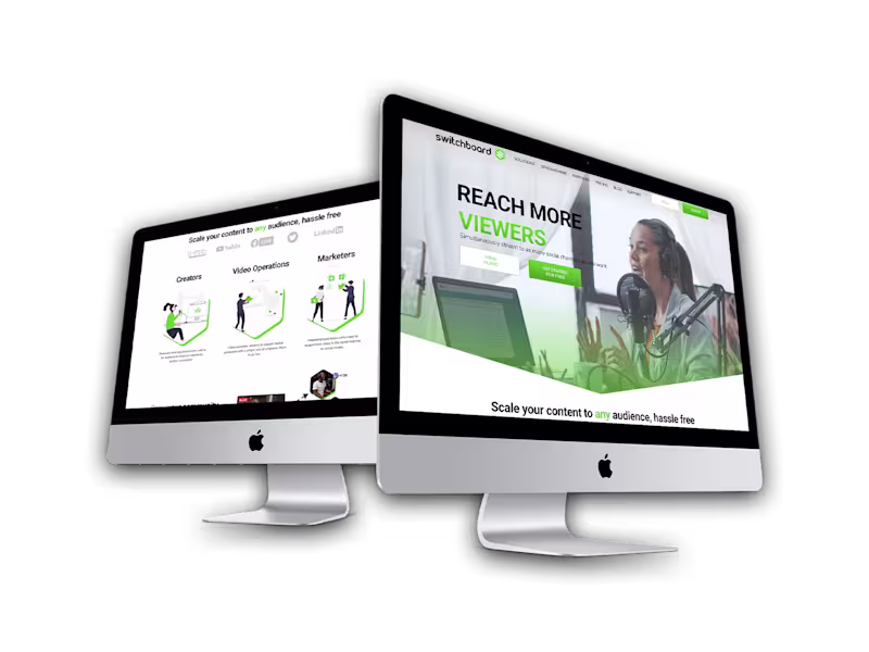 Cover image for Switchboard Live Website Design
