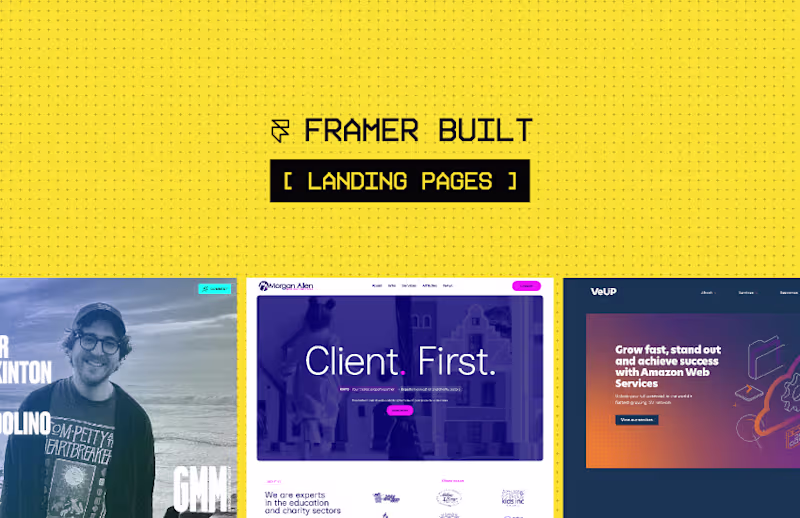 Cover image for Landing page – Framer design & dev