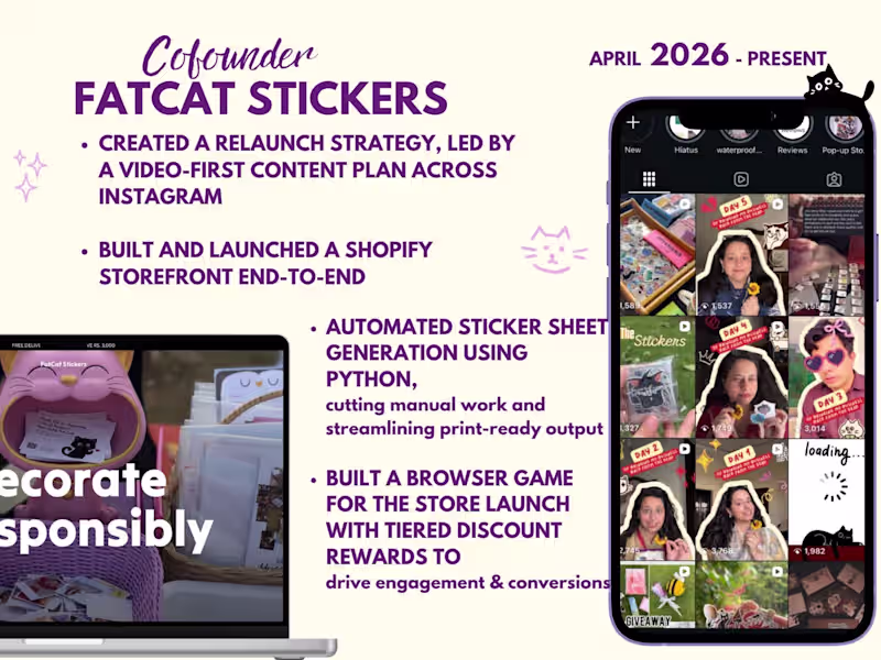 Cover image for Reviving FatCat Stickers with Video and Automation