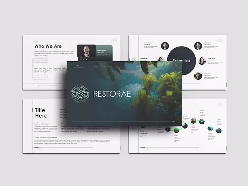 Cover image for Restorae Presentation & Pitch Deck Design