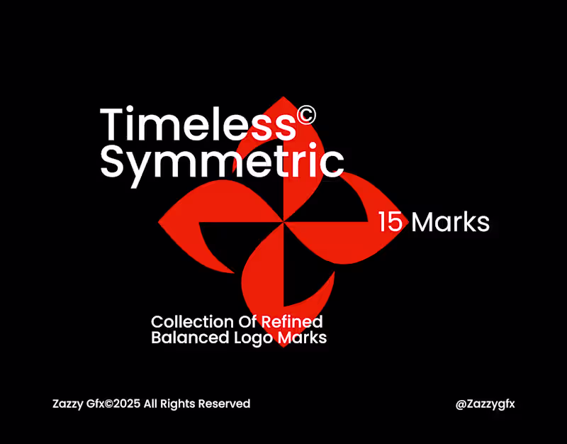 Cover image for Timeless Symmetric Logos – Geometric & Minimal Design
