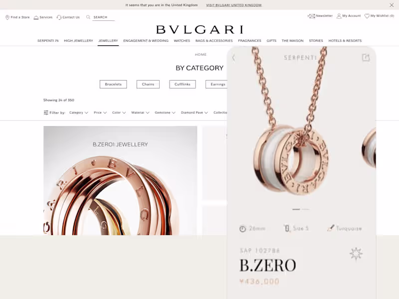 Cover image for Luxury Fashion  Web & App Research & Product Design