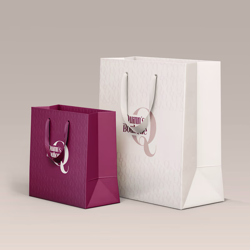 Cover image for Quinn's boutique logo & brand identity