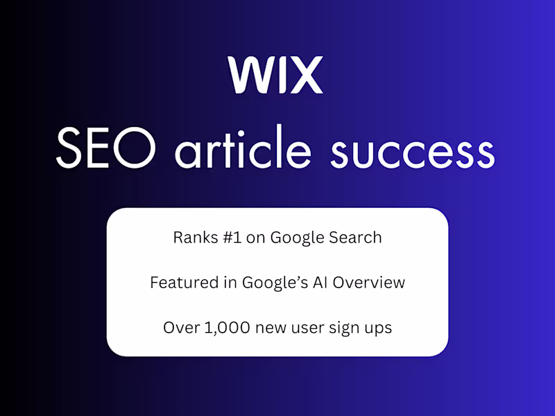 Cover image for SEO blog article ranks #1 on Google and features in AI Overview