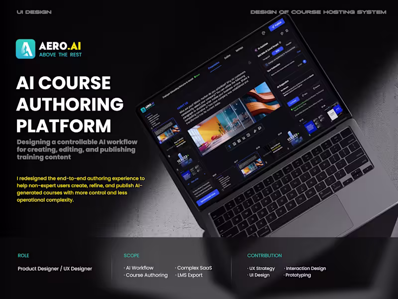 Cover image for AI SaaS Course Authoring Platform Design