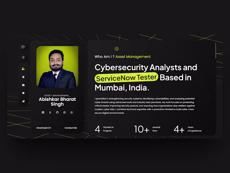 Cover image for  Custom Portfolio Website