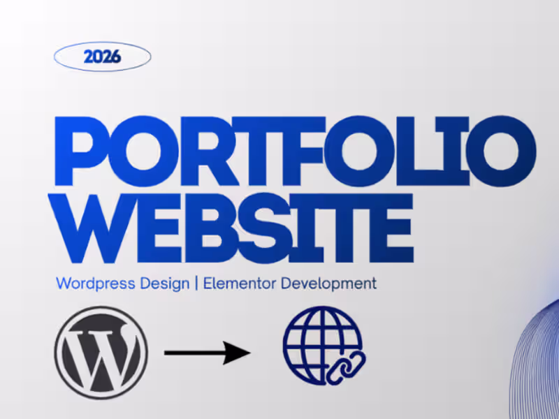 Cover image for Wordpress Design | Elementor Development - Portfolio Website