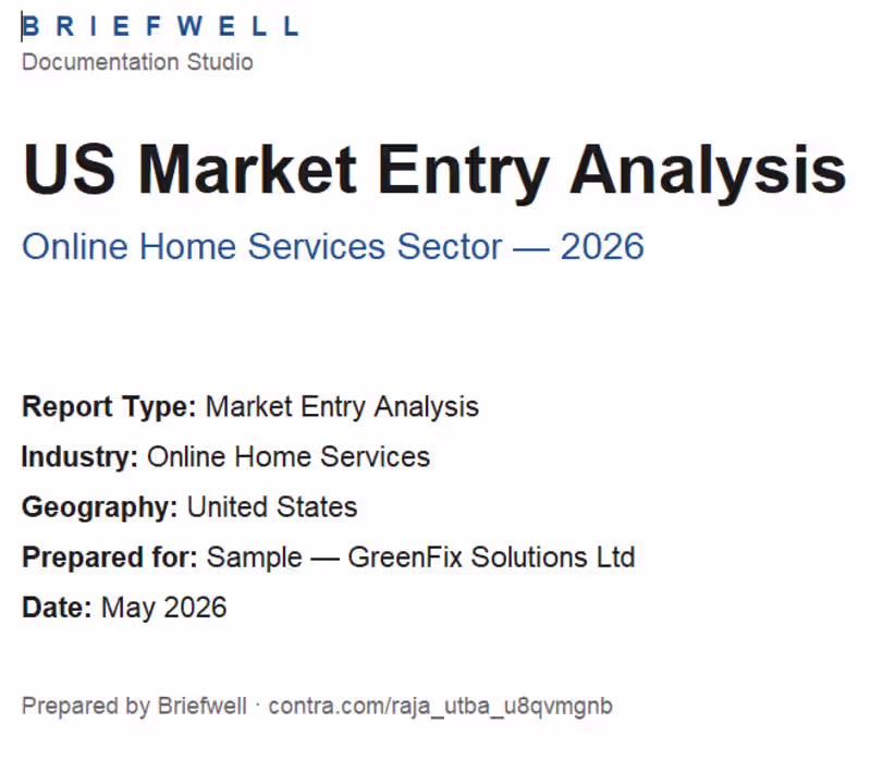 Cover image for US Market Entry Analysis
Online Home