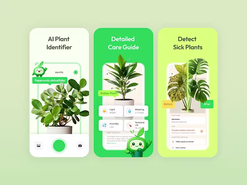 Cover image for AI Plant App Screenshots