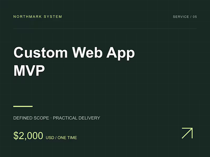 Cover image for Custom Web App MVP