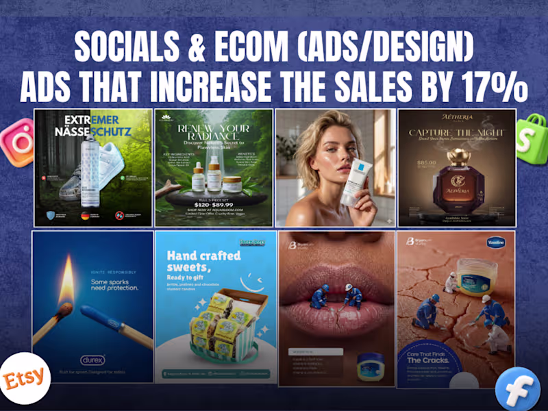 Cover image for I Design Ad That gets 2.5 CTR and increase the sales, engagment.