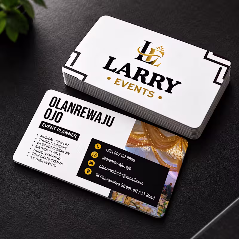 Cover image for Business Logo and Card Design for an event planning firm.