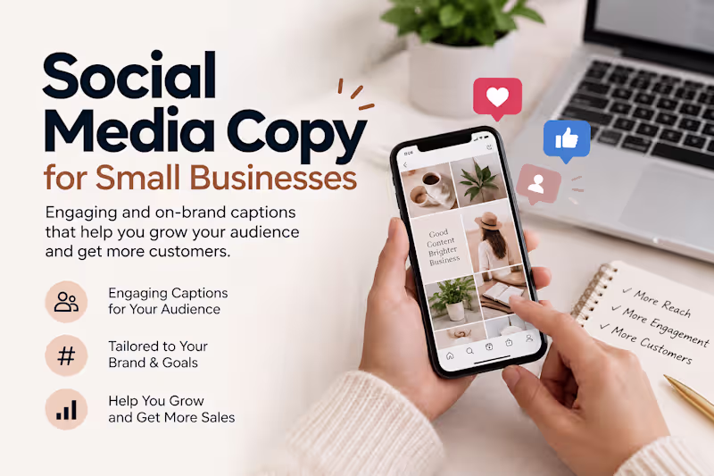 Cover image for Social Media Copy for Small Businesses