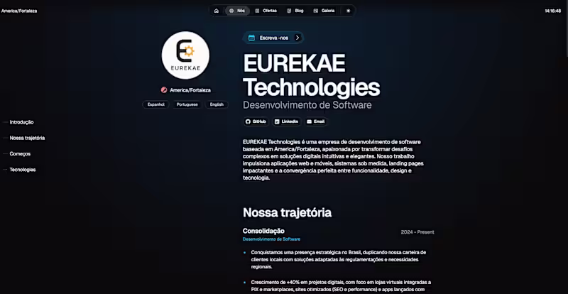 Cover image for EurekaE Technologies Landing Page