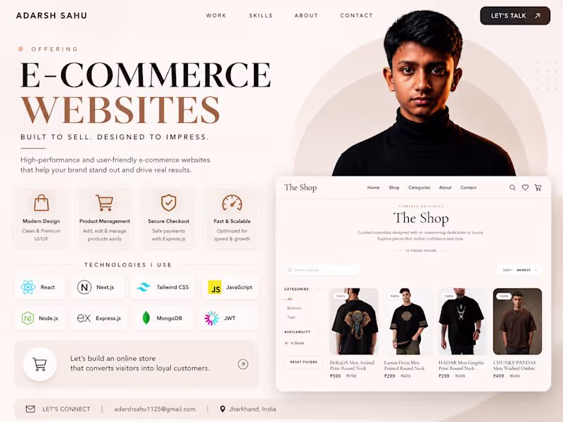 Cover image for E-commerce  Website