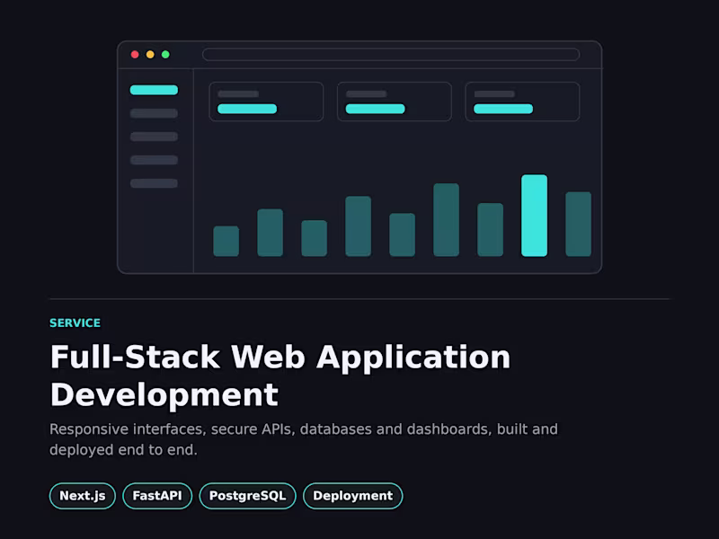Cover image for Full-Stack Web Application Development