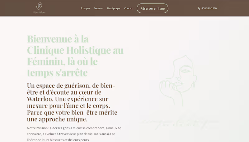 Cover image for Complete website built for a holistic wellness clinic locate...