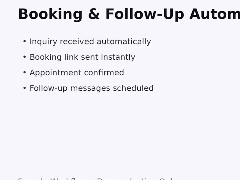 Cover image for Booking & Follow-Up Automation