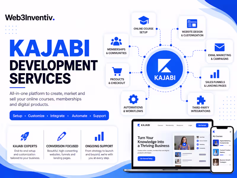 Cover image for Kajabi Development Services